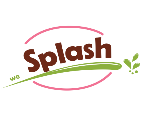 Logo for Splash energy drink with organic CBD* hemp cannabis by Cura USA